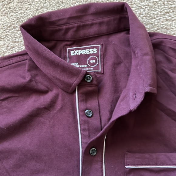 Express maroon polo size Medium - Picture 2 of 2